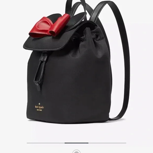 DisneyX Kate Spade New York Minnie Backpack and Minnie Mouse key/Purse charm - Picture 8 of 12